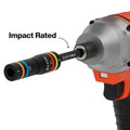 Klein KLE-651MQS Quad-4 Heavy-Duty Impact Flip Socket, Metric, 3-1/2-Inch Shaft, 2-Piece - Ace Tool Group - Klein Tools