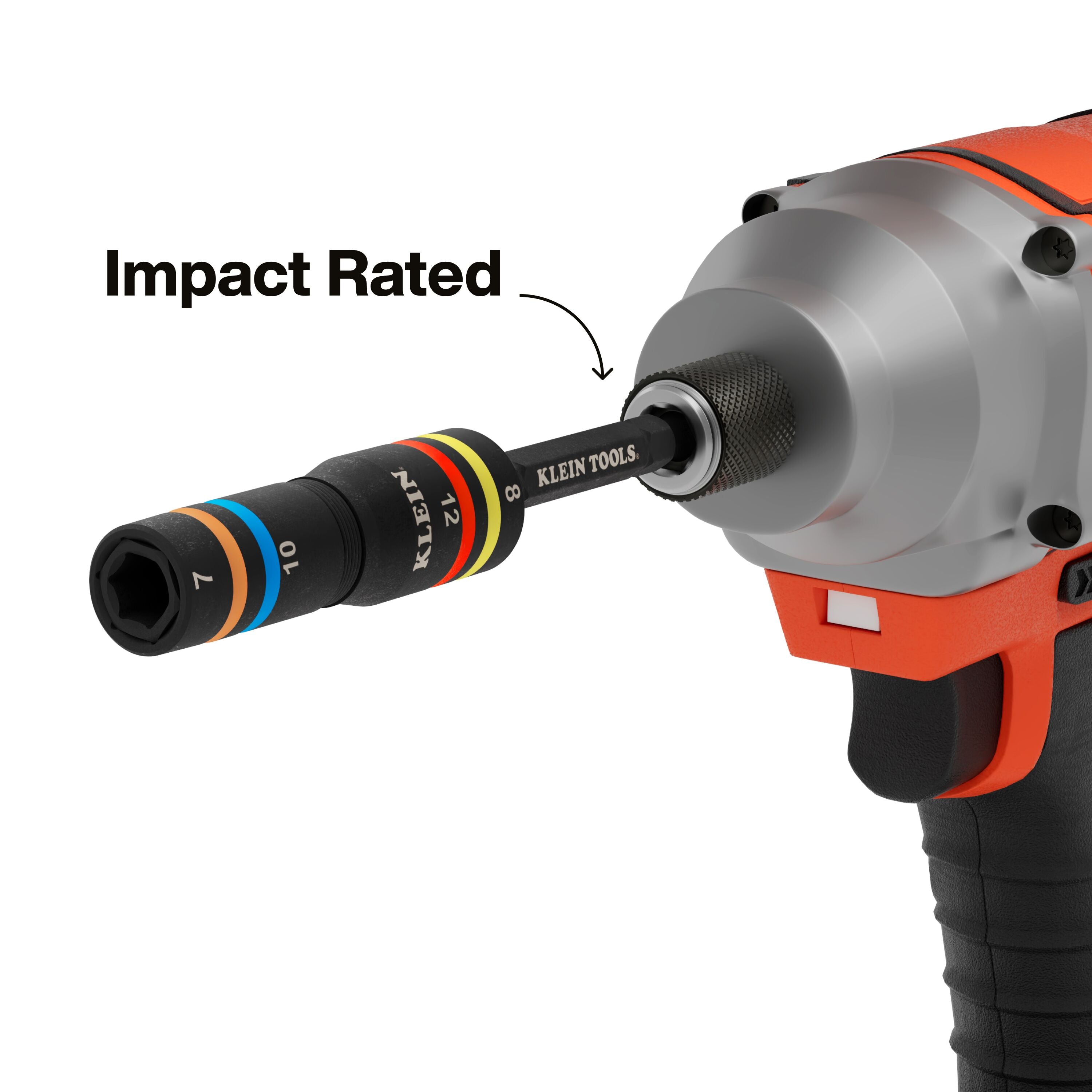 Klein KLE-652MQS Quad-8 Heavy-Duty Impact Flip Sockets, Metric, 3-Piece - Ace Tool Group - Klein Tools