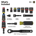 Klein KNECT™ Pass-Through and Flip Socket Starter Set, SAE, 23-Piece - Ace Tool Group - KLEIN