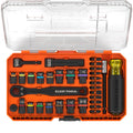 Klein KNECT™ Pass-Through and Impact Socket Set, SAE and Metric, 33-Piece - Ace Tool Group - KLEIN