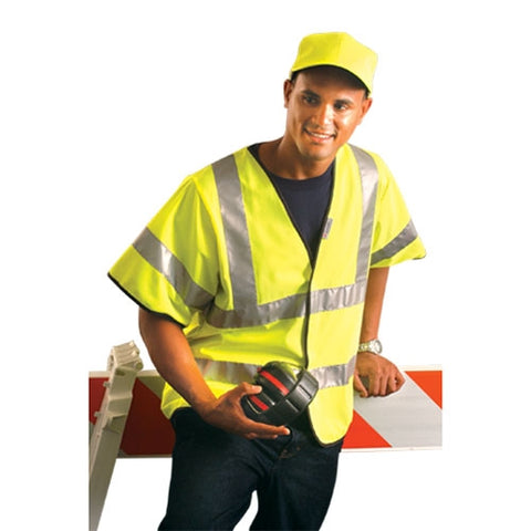 Occunomix LUX-HSFULLG Premium Solid Dual Stripe Safety Shirt - Ace Tool Group - Occunomix