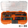 Klein KLE-653MQS KNECT™ Quad-12 Heavy-Duty Impact Flip Sockets, SAE and Metric, 6-Piece - Ace Tool Group - Klein Tools
