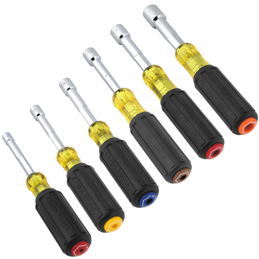 Klein Tools 65456 Hollow-Shaft Nut Driver Set, 6 Pc