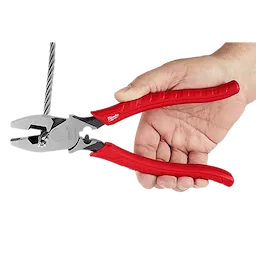 Milwaukee 48-22-6100 9" Comfort Grip High Leverage Lineman's Pliers with Crimper - Ace Tool Group - Milwaukee