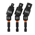 Klein 65813SW Swivel Impact Driver Socket Adapter Set, 3-Piece - Ace Tool Group - Ace Tool Group