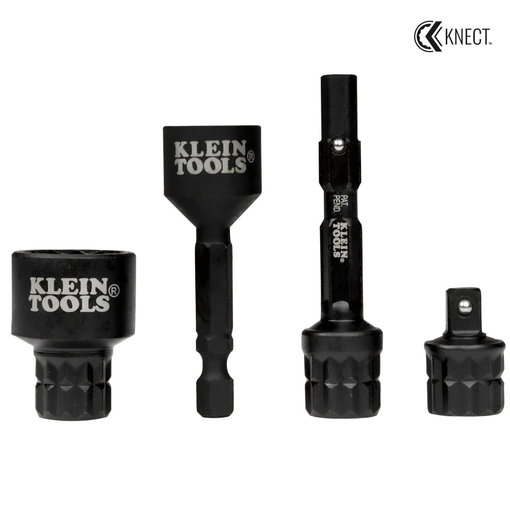 Klein 65KADPS KNECT (S) Impact Socket Adapter Set - Ace Tool Group - Klein Tools