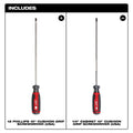 Milwaukee MT200-2M  2 PC. 6" Cushion Grip Screwdriver Set (USA) - Ace Tool Group - Ace Tool Group