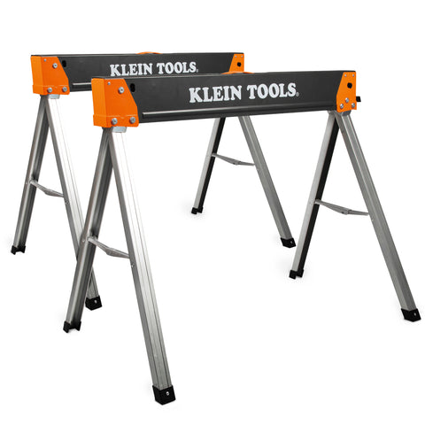 Klein 66187 Fixed-Leg Saw Horse, 2-Pack - Ace Tool Group - Klein