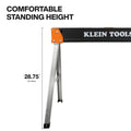 Klein 66187 Fixed-Leg Saw Horse, 2-Pack - Ace Tool Group - Klein