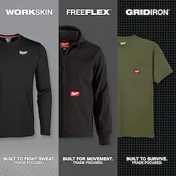 Milwaukee 414G-S WORKSKIN LIGHT SS SHIRT - GRAY S - Ace Tool Group - Milwaukee