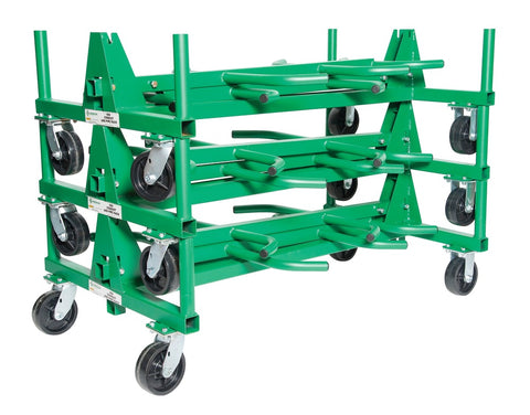 Greenlee 668 Mobile Conduit and Pipe Rack with 603 casters - Ace Tool Group - Greenlee