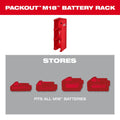 Milwaukee 48-22-8339 PACKOUT  M18 Battery Storage 3 Pack - Ace Tool Group - Milwaukee