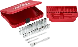 Milwaukee 48-22-9504 1/4" Drive METRIC Socket Set (28-Piece) - Ace Tool Group - Milwaukee