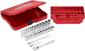 Milwaukee 48-22-9504 1/4" Drive METRIC Socket Set (28-Piece) - Ace Tool Group - Milwaukee