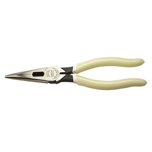 Klein D203-8-GLW Hi-Viz Long Nose Side Cutting Pliers - Ace Tool Group - Klein