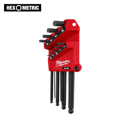 Milwaukee 9-Key Ball End  L-Key Set - Metric - Ace Tool Group - Milwaukee