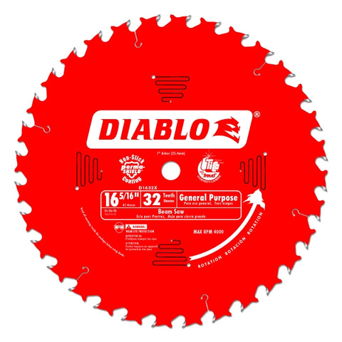 Diablo Tools 16-5/16" X 32-Teeth General Purpose Saw Blade For Wood - Ace Tool Group - Diablo