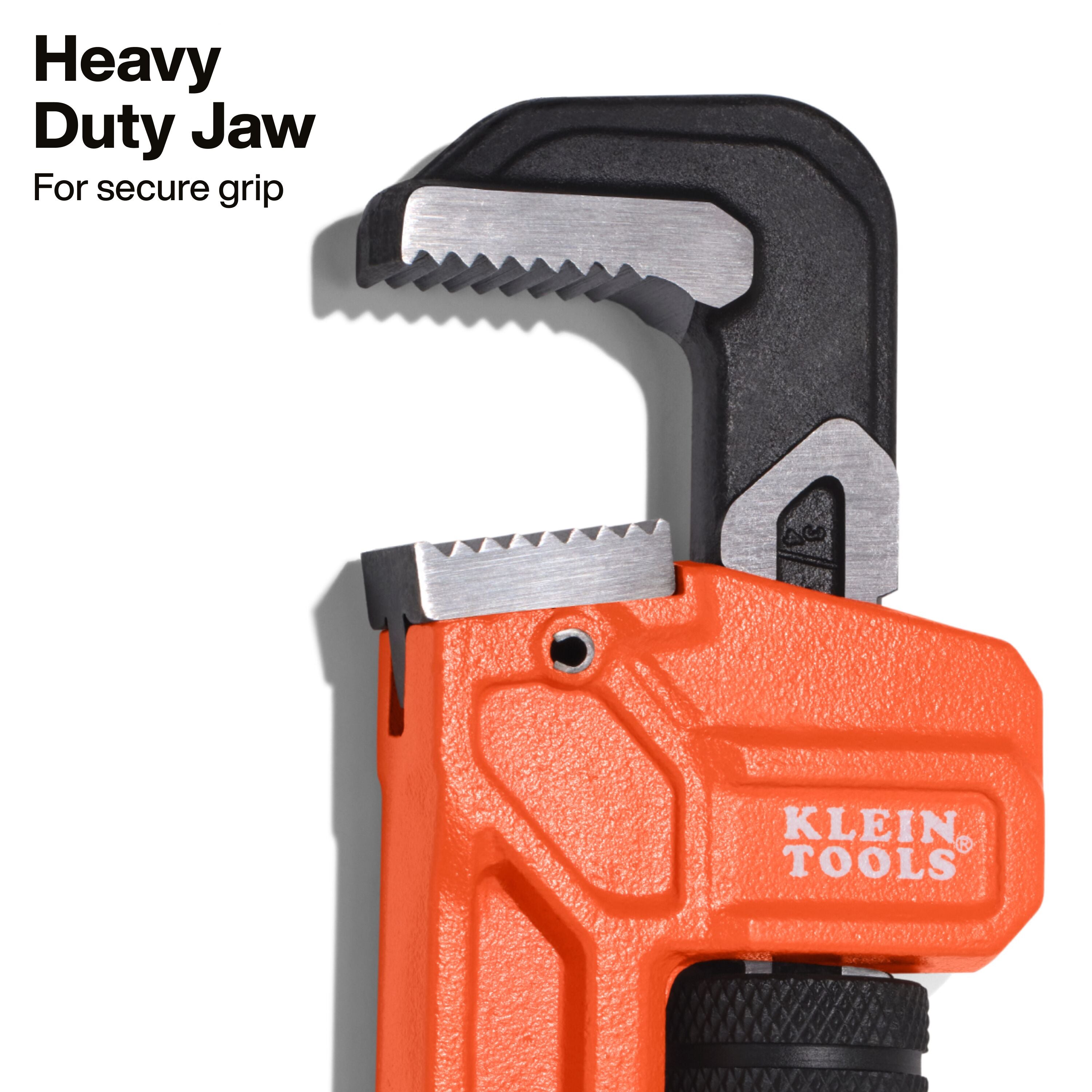 Klein KLE-68210 Adjustable Cast Iron Pipe Wrench, 10-Inch - Ace Tool Group - Klein Tools