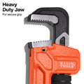 Klein KLE-68210 Adjustable Cast Iron Pipe Wrench, 10-Inch - Ace Tool Group - Klein Tools