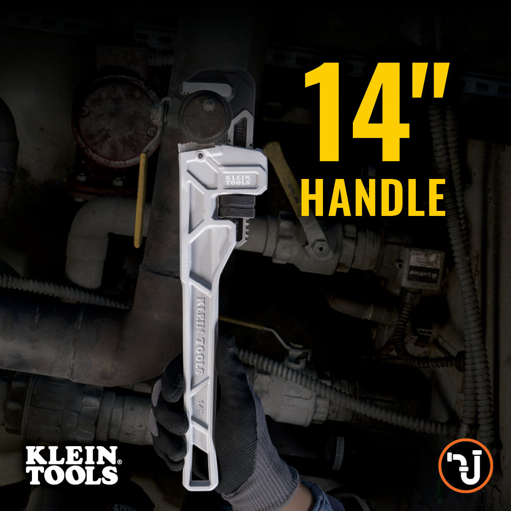 Klein 68224 14-Inch Cast Aluminum Pipe Wrench - Ace Tool Group - Klein