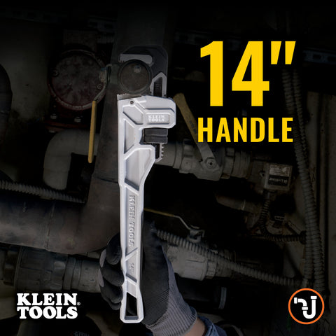 Klein 68224 14-Inch Cast Aluminum Pipe Wrench - Ace Tool Group - Klein