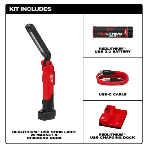 Milwaukee 2128-22 USB Light W/ Magnet & Charging Dock - Ace Tool Group - Milwaukee