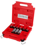 Milwaukee 49-66-7832 SHOCKWAVE Impact Duty 1/2 Drive SAE & Metric 9PC Lug Nut Wheel Socket Set - Ace Tool Group - Milwaukee