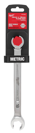 Milwaukee 45-96-8354 16mm X 18mm Double End Flare Nut Wrench - Ace Tool Group - Milwaukee