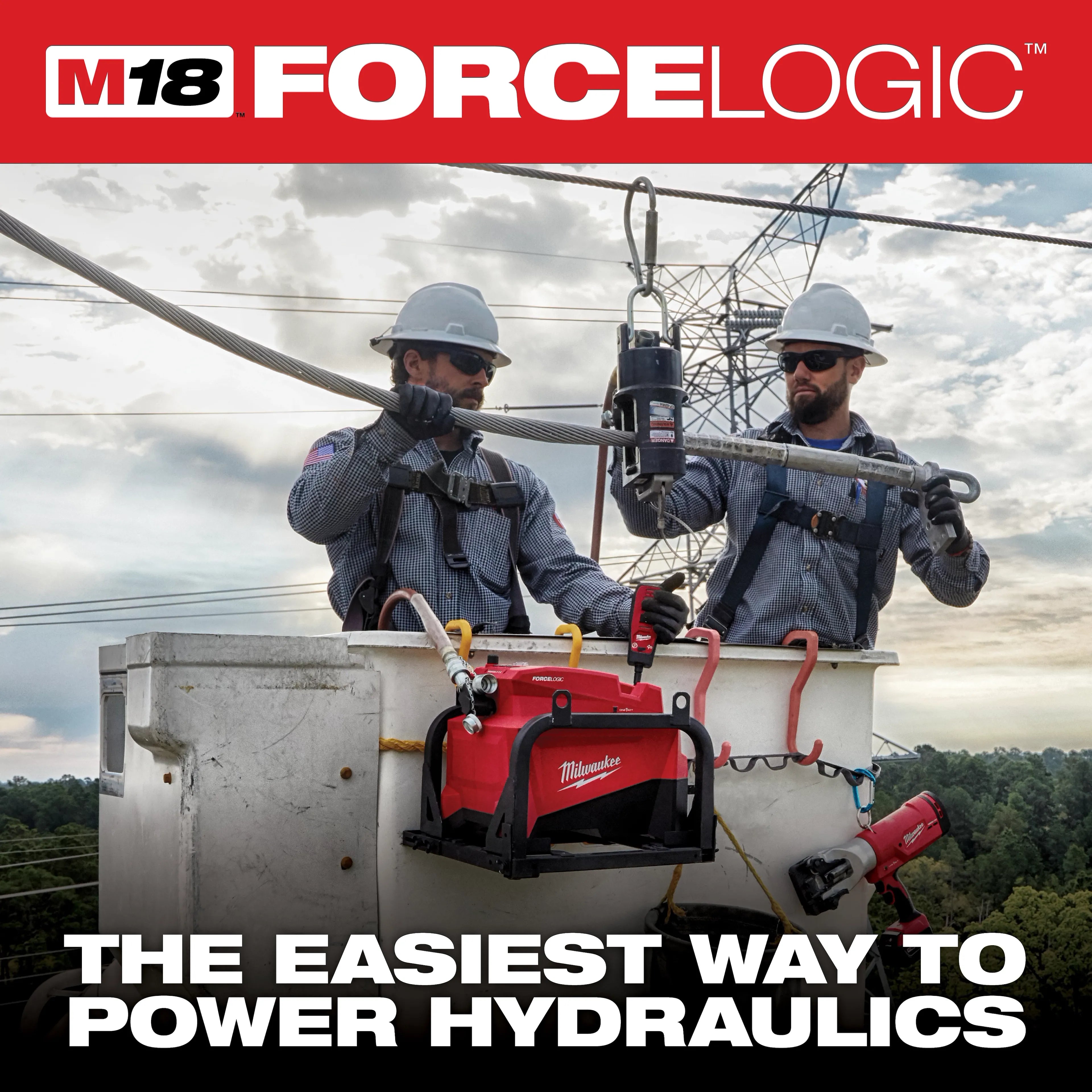 Milwaukee 2774-21HD M18 FORCE LOGIC 10,000psi Hydraulic Pump Kit - Ace Tool Group - Milwaukee