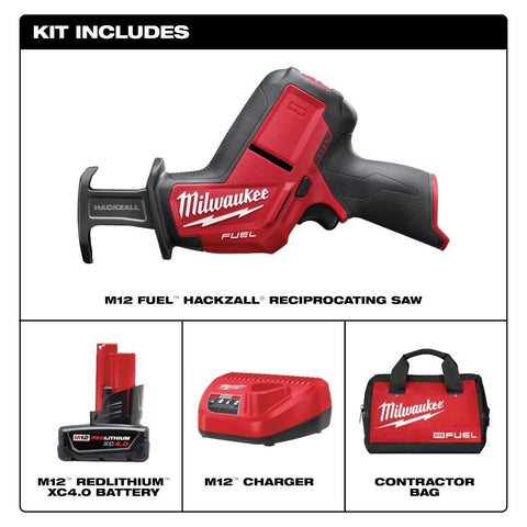 Milwaukee 2520-21XC M12 FUEL HACKZALL KIT W/1 XC BAT - Ace Tool Group - Milwaukee