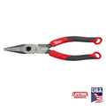 Milwaukee MT555 8" Long Nose Comfort Grip Pliers (USA) - Ace Tool Group - Milwaukee