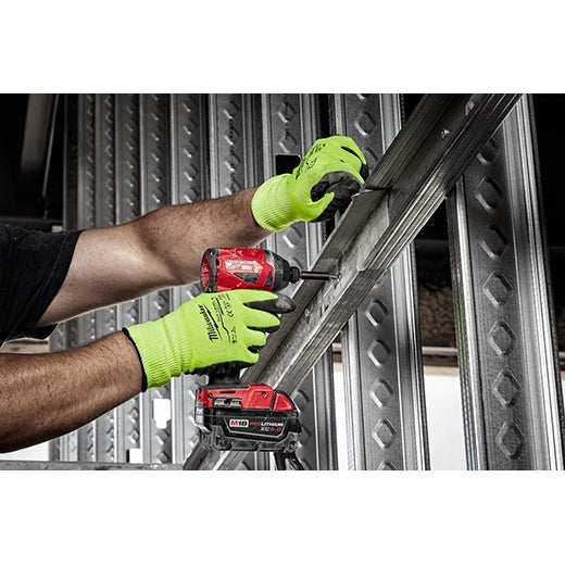 Milwaukee 48-73-8930B 12 Pk High Visibility Cut Level 3 Polyurethane Dipped - S - Ace Tool Group - Milwaukee