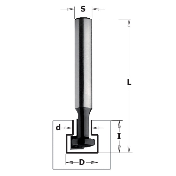 CMT 85001 Contractor Keyhole Bit, 3/8-inch Diameter, 1/4-inch Shank - Ace Tool Group - CMT