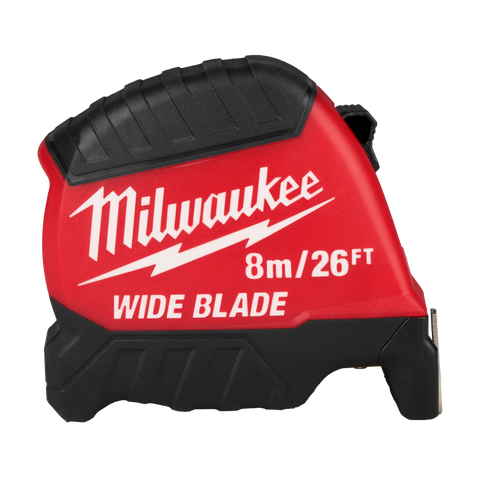 Milwaukee 48-22-1226 8m/26ft Wide Blade Tape Measure 6 Pack - Ace Tool Group - Milwaukee