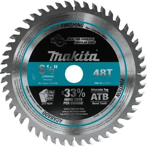 Makita A-99932 6-1/2 in. 48T Carbide Plunge Saw Blade - Ace Tool Group - Makita