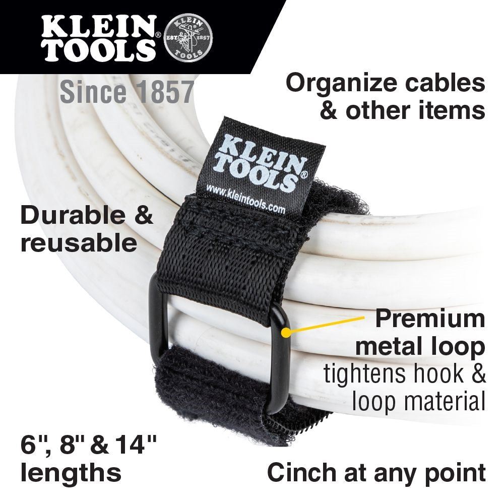 Klein 450-600 Hook/Loop Cinch Straps Multi Pack - Ace Tool Group - Klein