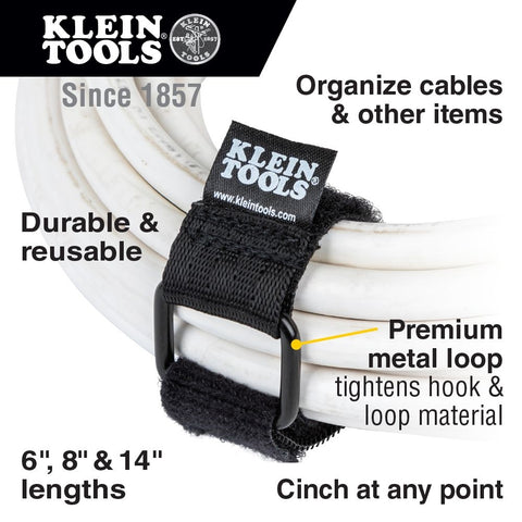 Klein 450-600 Hook/Loop Cinch Straps Multi Pack - Ace Tool Group - Klein
