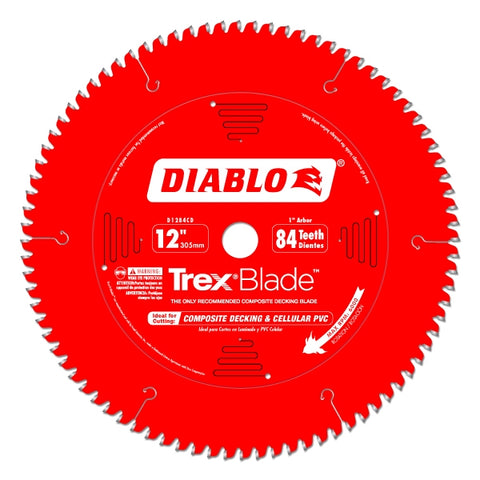 Diablo Tools 12" X 84-Teeth Trexblade Saw Blade For Composites And Plastic - Ace Tool Group - Diablo