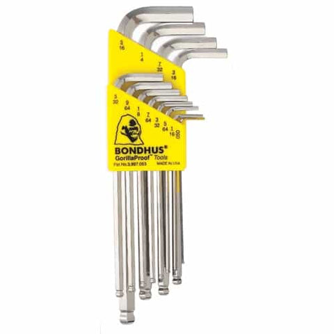 Bondhus 16936 Balldriver L-Wrench Sets 12 Pc. Set (.050-5/16) Blx12B - Ace Tool Group - Bondhus