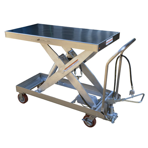 Vestil Air Ss Cart 2000 Lb 24 X 47.25 - Ace Tool Group - Vestil