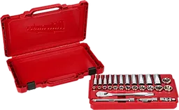 Milwaukee 48-22-9408 3/8 in. Drive SAE Ratchet and Socket Mechanics Tool Set (28-Piece) - Ace Tool Group - Milwaukee