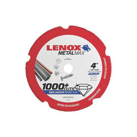 Lenox 1972920 MetalMax Cutoff Wheel 4 x 5/8 in. - Ace Tool Group - Lenox
