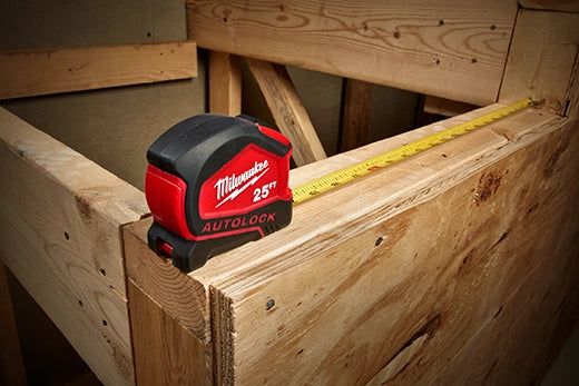 Milwaukee 48-22-6825 25ft Compact Auto-Lock Tape Measure - Ace Tool Group - Milwaukee