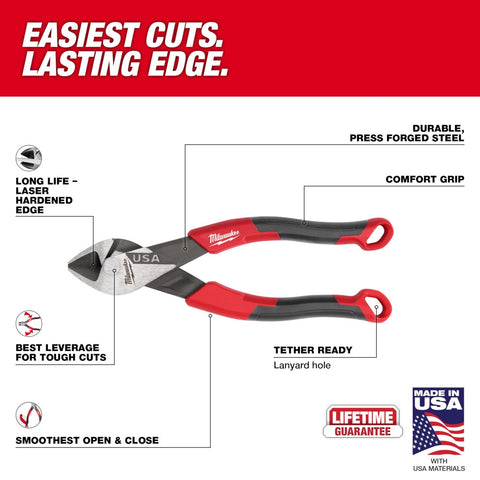 Milwaukee MT556 6" Diagonal Cutting Pliers (USA) - Ace Tool Group - Milwaukee
