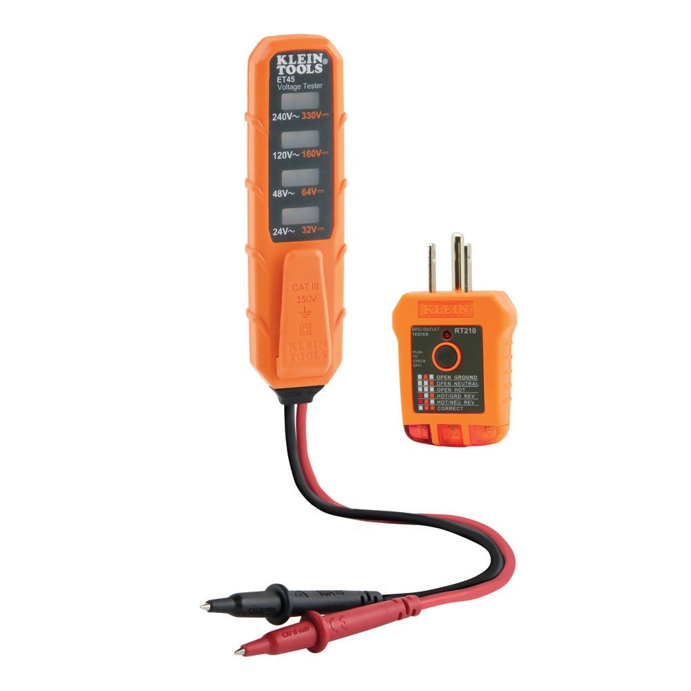 Klein ET45VP AC/DC Receptacle Electrical Test Kit - Ace Tool Group - Klein