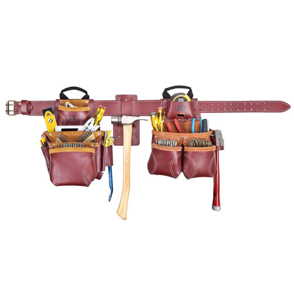 CLC 21455 TOP OF THE LINE PRO FRAMER'S HEAVY DUTY LEATHER COMBO SYSTEM - Ace Tool Group - CLC