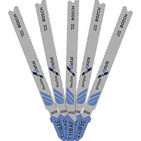 Bosch T218A 3 Inch, 24TPI, HSS Bosch Shank Jigsaw Blade (5 pk) - Ace Tool Group - Bosch