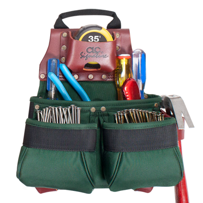 CLC 518338 CONSTRUCTION WORKER'S BALLISTIC NYLON NAIL & TOOL BAG - Ace Tool Group - CLC