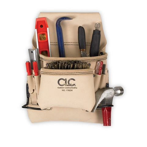 Clc 178234 Nail & Tool Bag 8 Pocket Carpenter'S Nail & Tool Bag - Ace Tool Group - CLC