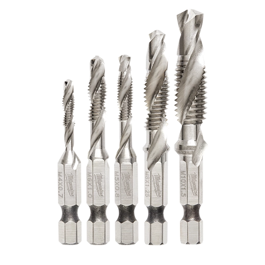 Milwaukee 5 Pc SHOCKWAVE Impact Drill and Tap Bit Set - Ace Tool Group - Milwaukee